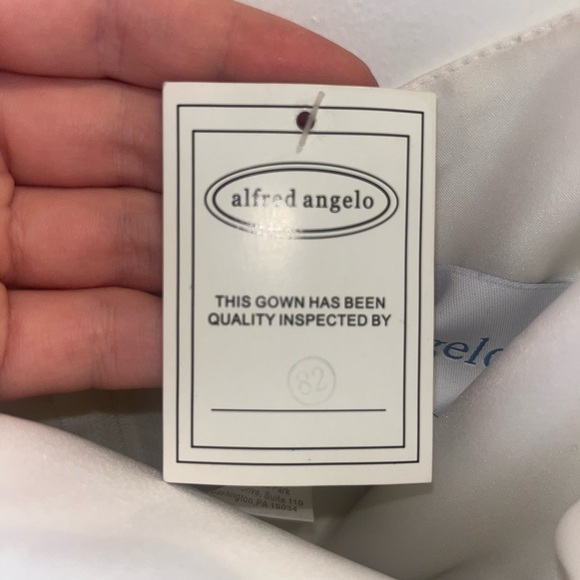 Alfred Angelo White Satin Crepe Dress - Picture 9 of 9